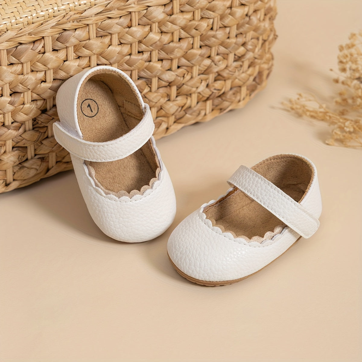 Infant Baby Girls Mary Jane Flats, Soft Sole
