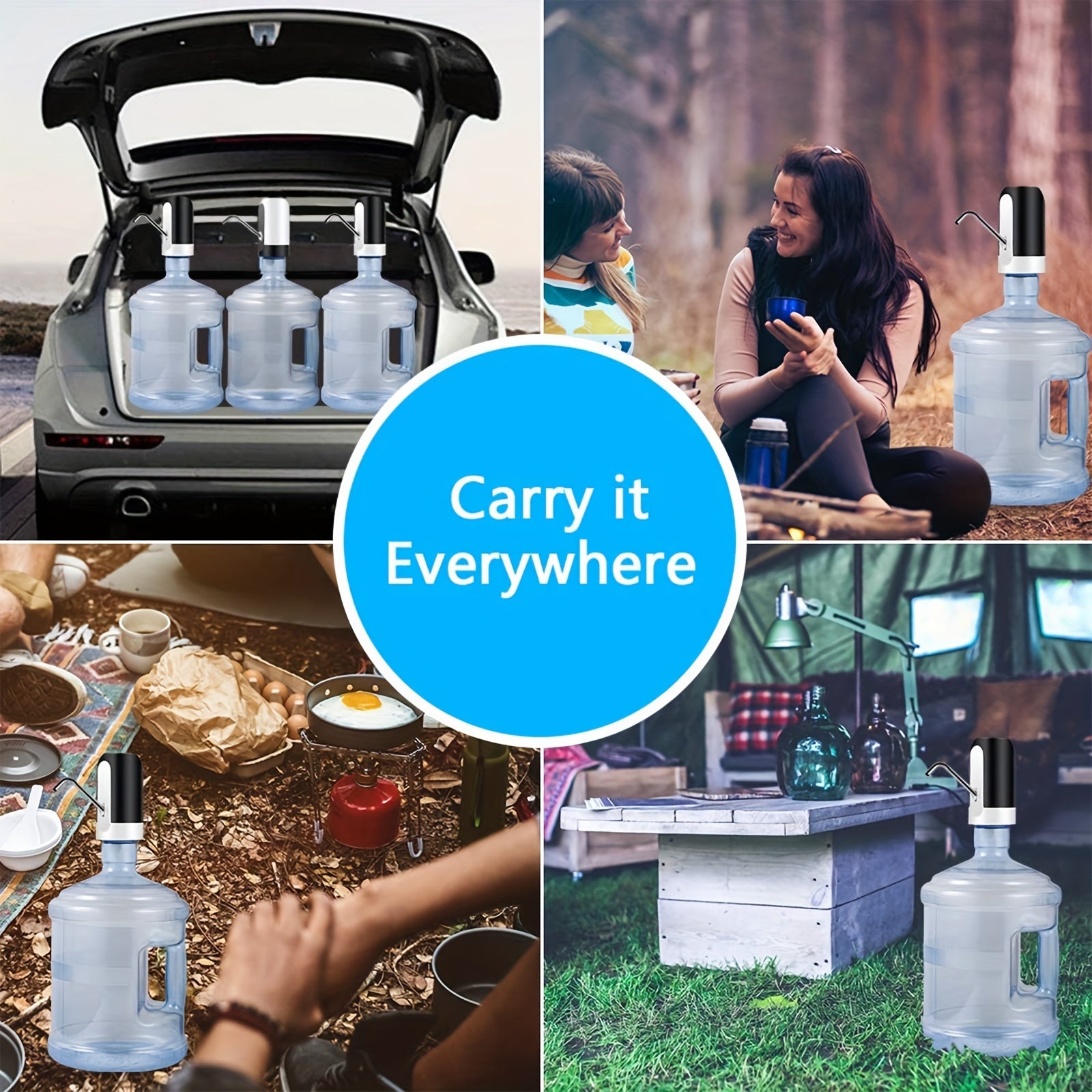 Electric Water Jug Pump - USB Rechargeable Automatic