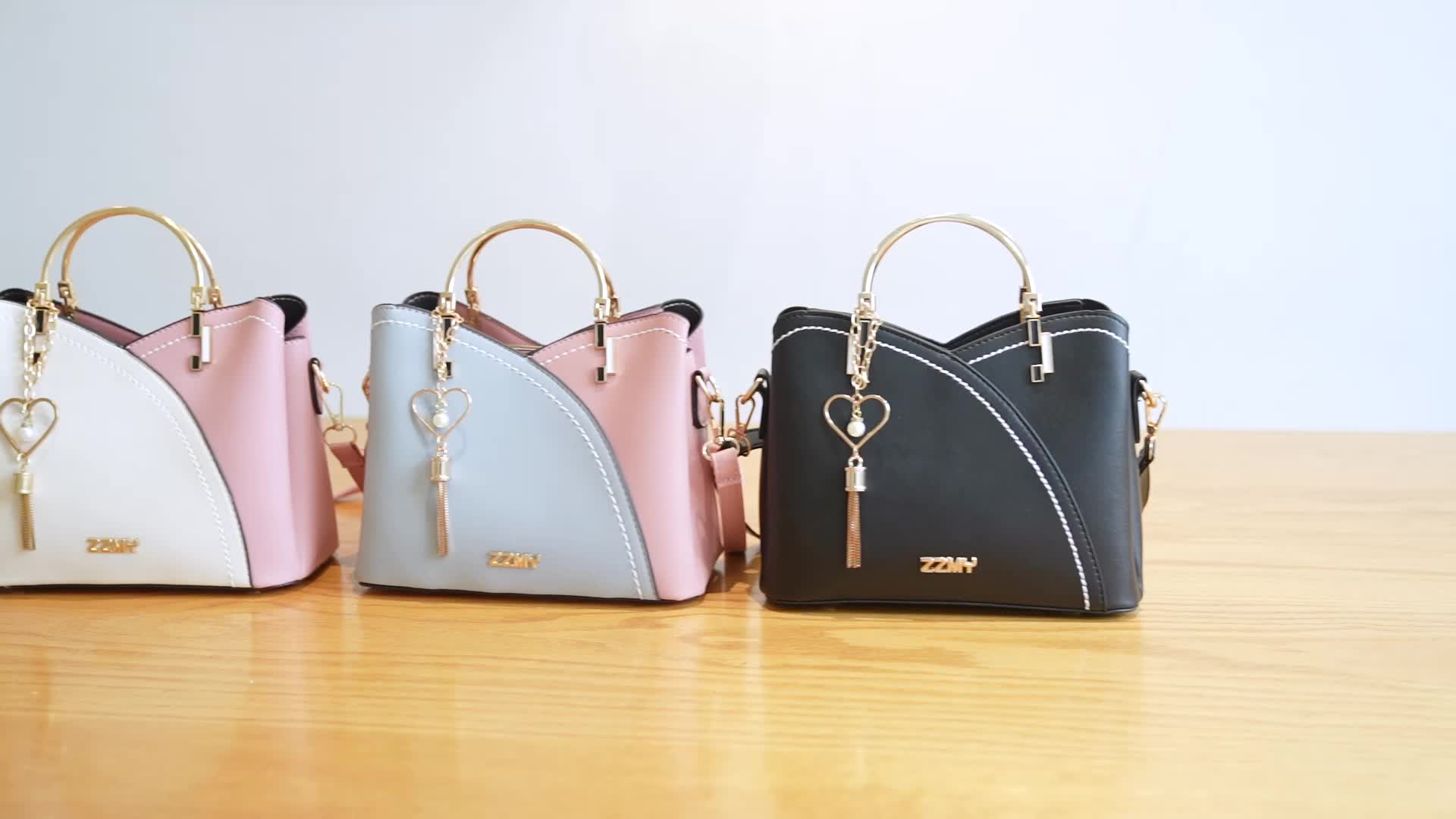 2025 New Fashion Color Block Small Size Women's Shoulder Bag Crossbody Handbag