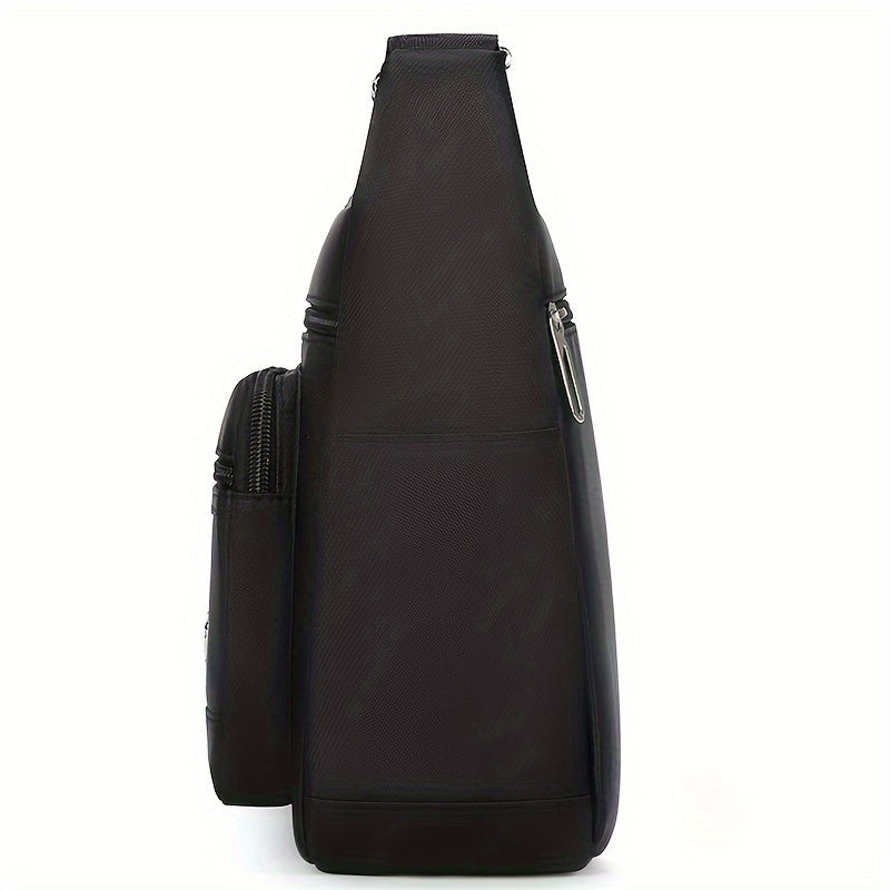 New Multi-Functional Casual Shoulder Bag for Women - Large Capacity, Zippered, Nylon Material, Adjustable Strap, and Polyester Lining