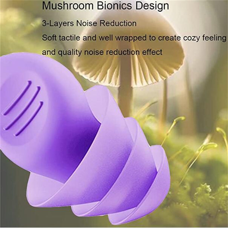 1pair Earplugs Sound Insulation Ear Proctection Earplugs Sleeping Swimming Travel Noise Reduction Waterproof Earplugs Silicone Soft Comfortable Earplugs
