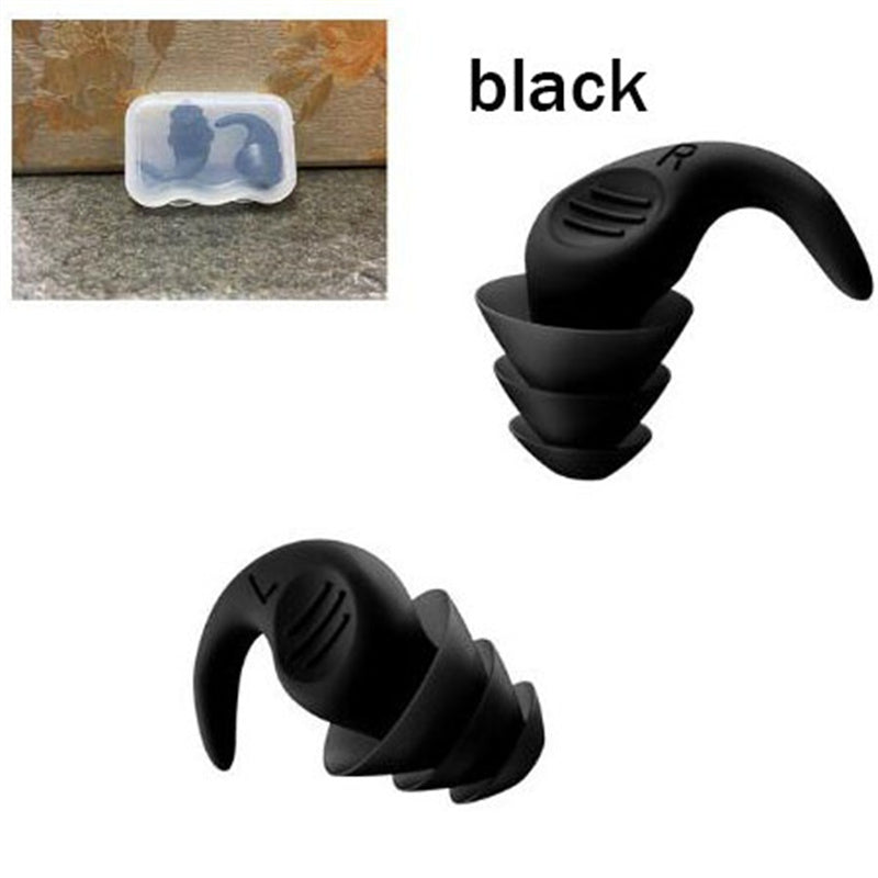 1pair Earplugs Sound Insulation Ear Proctection Earplugs Sleeping Swimming Travel Noise Reduction Waterproof Earplugs Silicone Soft Comfortable Earplugs