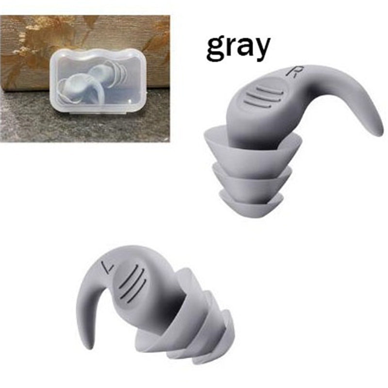 1pair Earplugs Sound Insulation Ear Proctection Earplugs Sleeping Swimming Travel Noise Reduction Waterproof Earplugs Silicone Soft Comfortable Earplugs