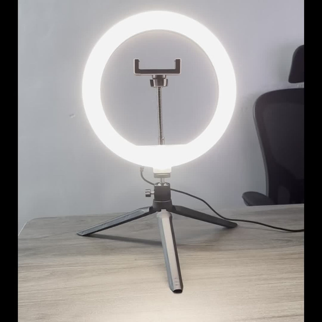 10 Inch Professional Fill Light Set with 360° Rotation & Multifunctional Switch - Perfect for Photography & Videography!