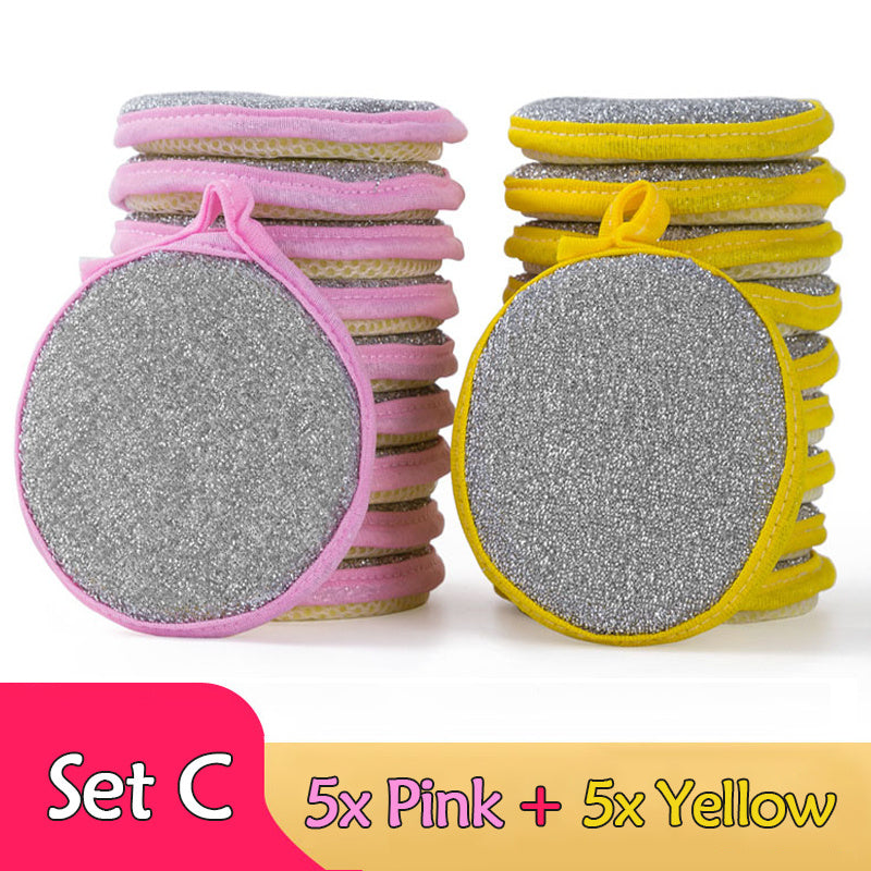 Double Side Dishwashing Sponge Pan Pot Dish Wash Sponges