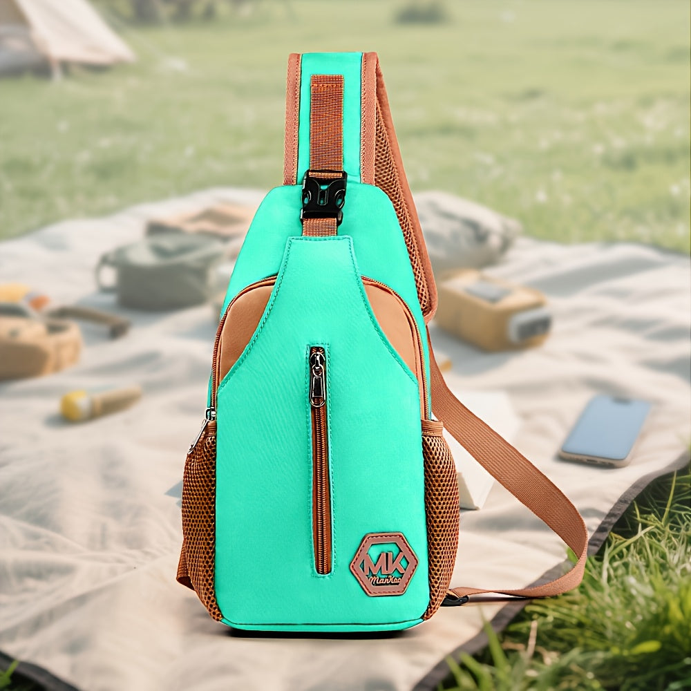 Women'S Crossbody Bag with Adjustable Strap - Large Capacity Purse, Zipper Closure, Durable Nylon Everyday Bag for Women, Gym, Travel, Work - Available in Beige, Blue, Black - Casual & Formal Use, Crossbody Purse, Travel Acce