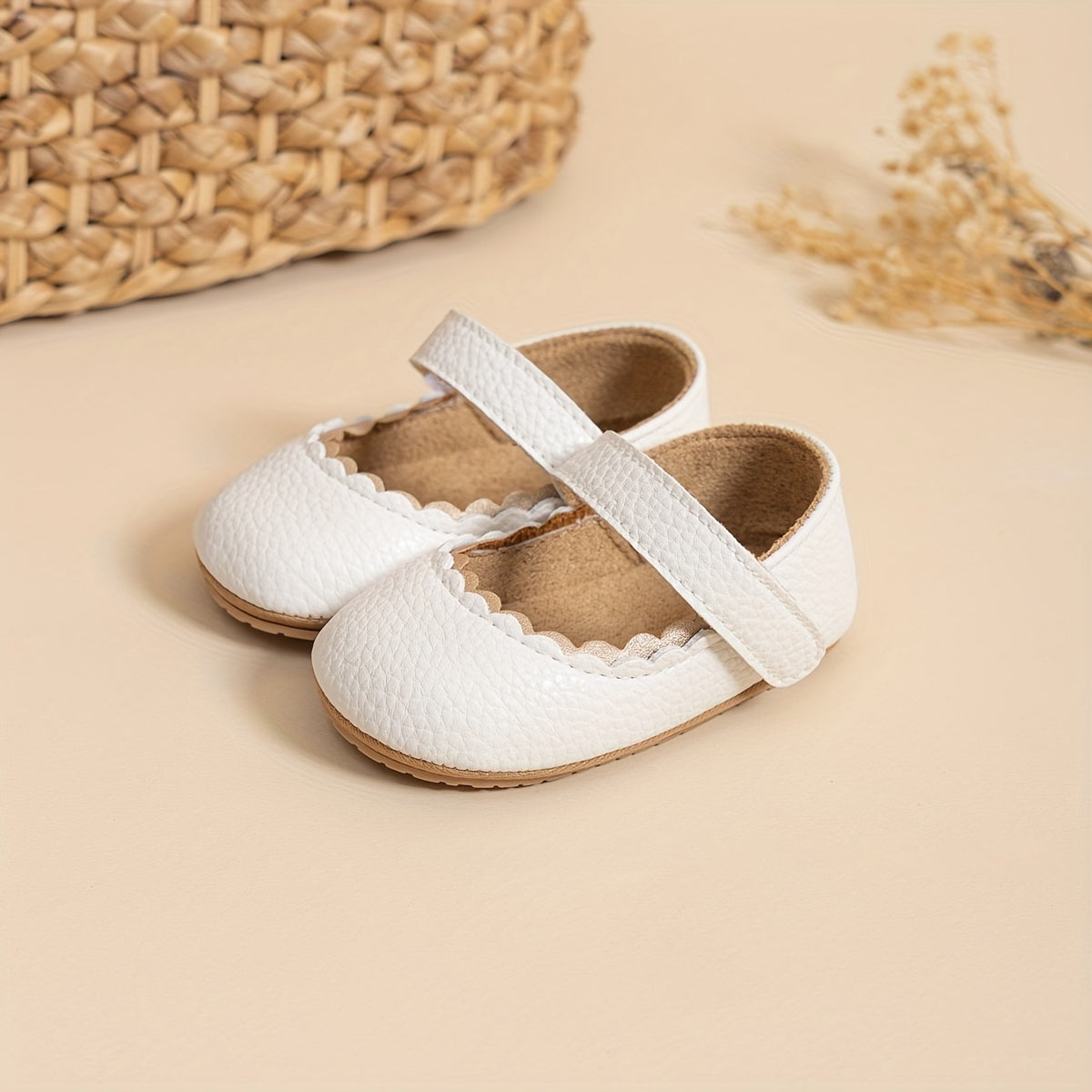 Infant Baby Girls Mary Jane Flats, Soft Sole