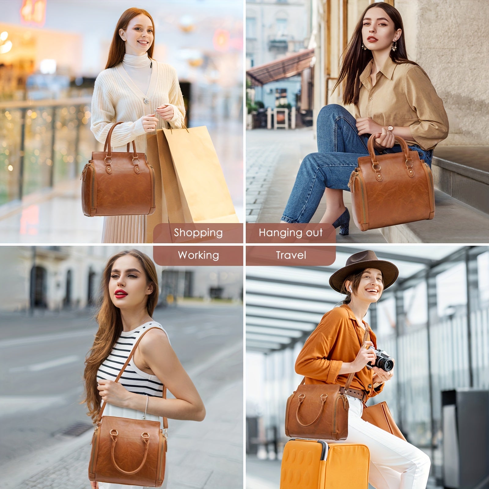 Handbag Western Women Bag Handbag Purse Portable Storage Bag with Multi Card Slots Women's Multi Layer Crossbody Bag