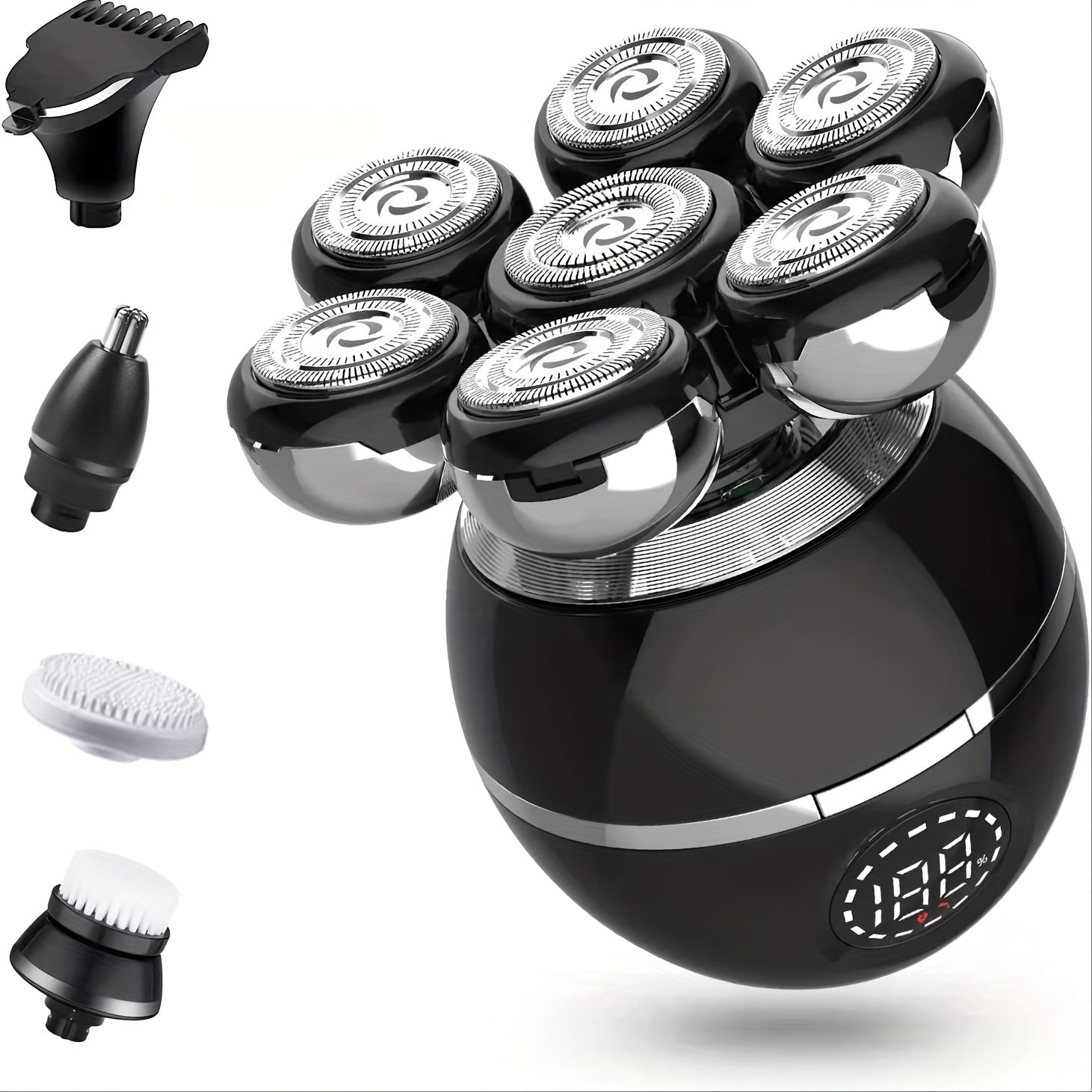 7D 5-in-1 Electric Head Shavers for Bald Men