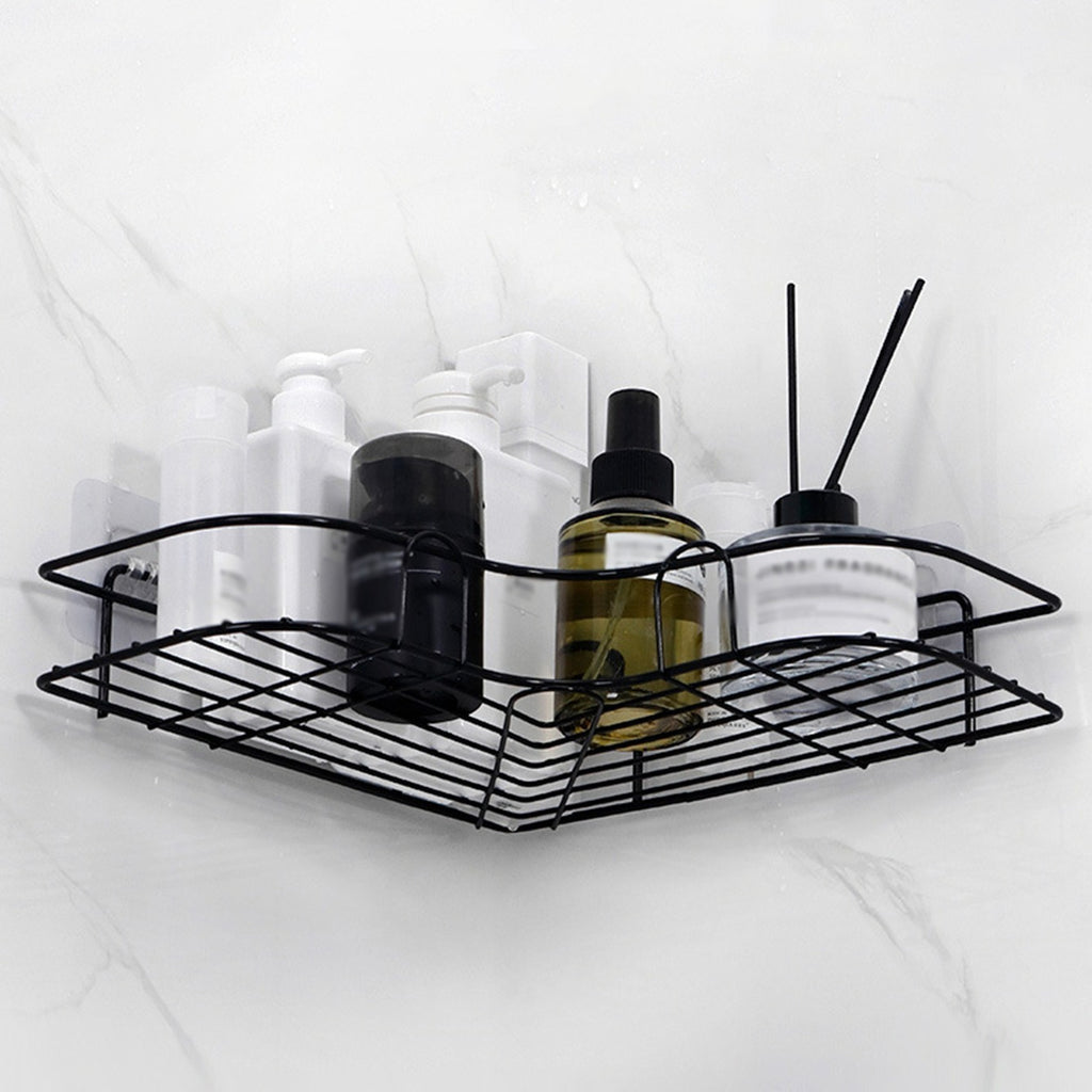 No-Drill Wall Mounted Bathroom Storage Rack