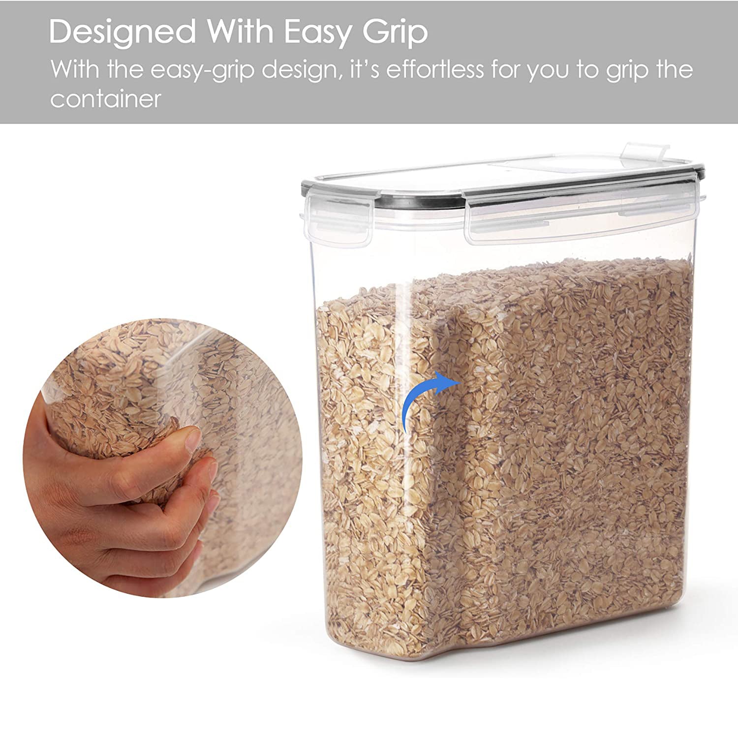 Set of 2/4 Cereal Storage Containers