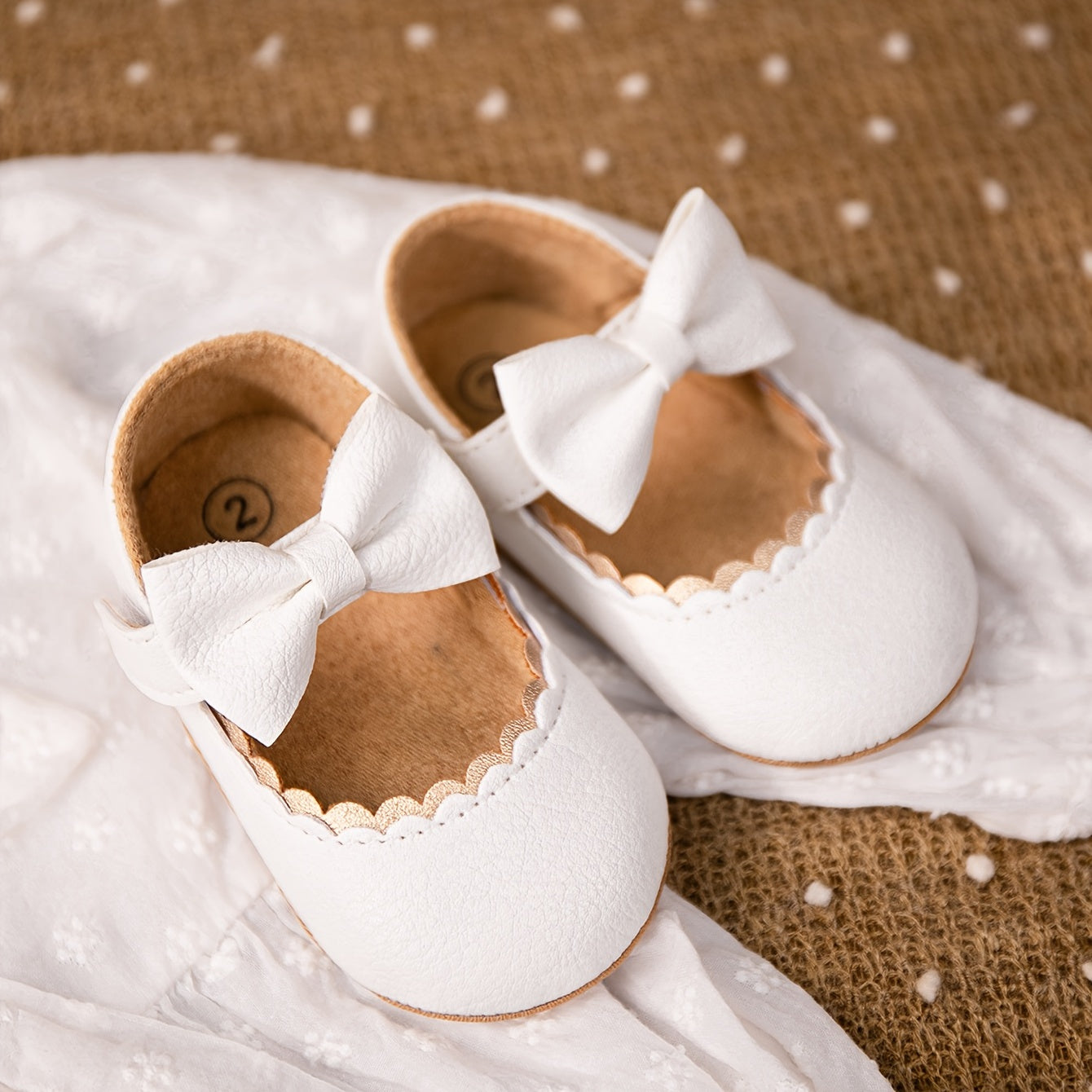 Infant Baby Girls Mary Jane Flats, Soft Sole