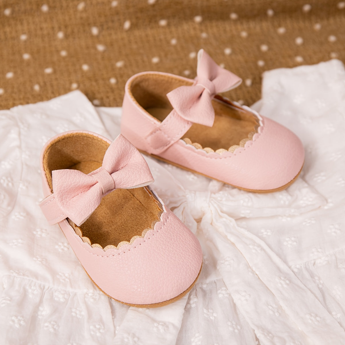 Infant Baby Girls Mary Jane Flats, Soft Sole