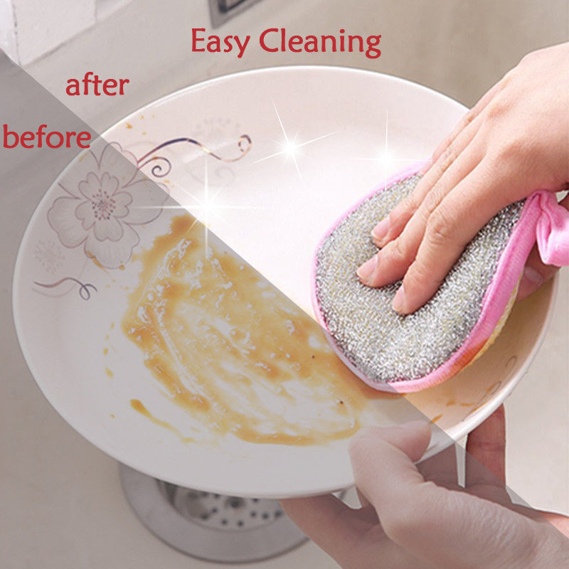 Double Side Dishwashing Sponge Pan Pot Dish Wash Sponges