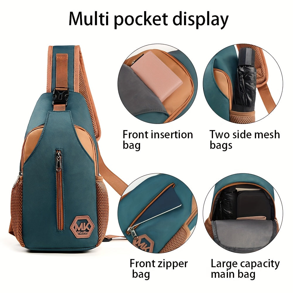 Women'S Crossbody Bag with Adjustable Strap - Large Capacity Purse, Zipper Closure, Durable Nylon Everyday Bag for Women, Gym, Travel, Work - Available in Beige, Blue, Black - Casual & Formal Use, Crossbody Purse, Travel Acce