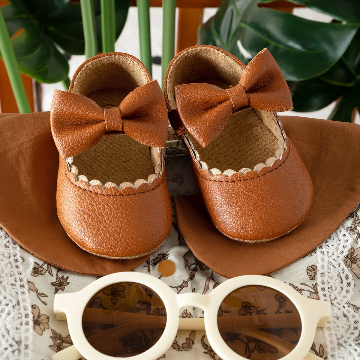 Infant Baby Girls Mary Jane Flats, Soft Sole
