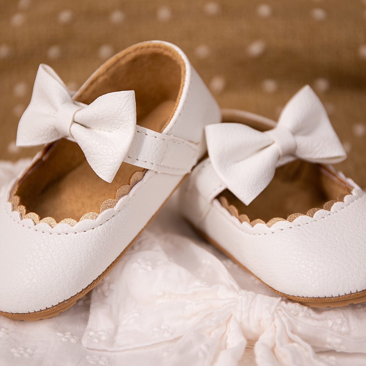 Infant Baby Girls Mary Jane Flats, Soft Sole