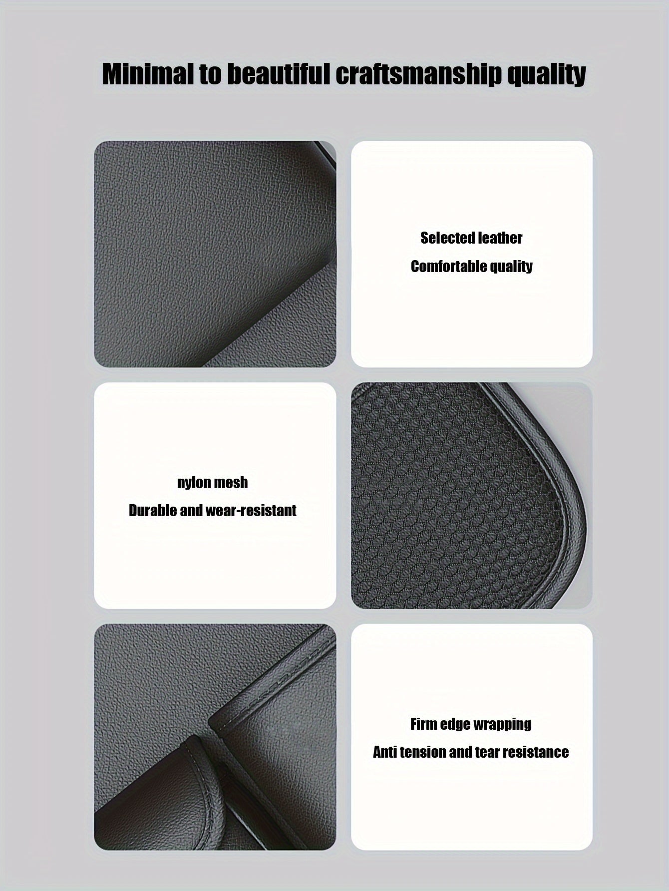 1pc Deluxe Car Backseat Organizer with Foldable Table Tray - Premium PU Leather Seat Back Storage Bag, Multi-Pocket Travel Accessories for Toys, Snacks, and Travel Necessities - Universal Fit, Easy Installation, and Spacious