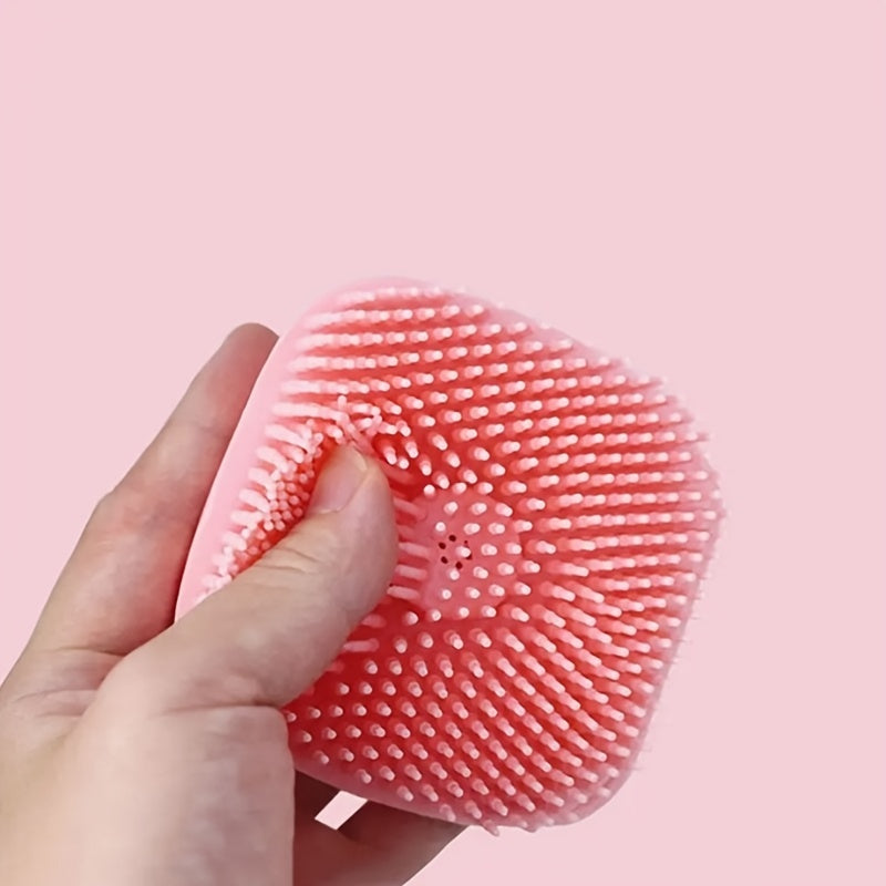 Soft Dog Shampoo Massager Bath Brush with Detachable