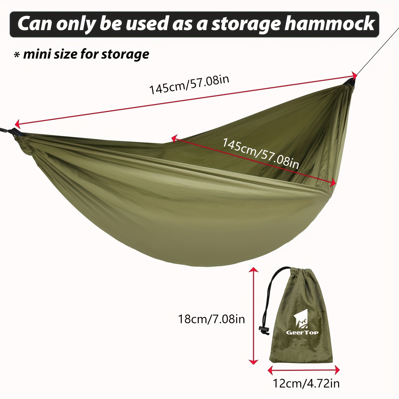 [3-in-1 Hammock] GEERTOP 3-in-1 Outdoor Hammock | Double Sleep Rest Camping Hammock with Mosquito Net Sun Shelter for Backpacking Travel Garden Park