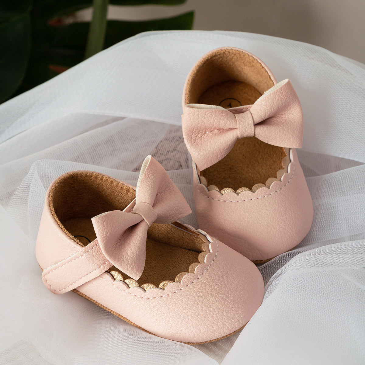 Infant Baby Girls Mary Jane Flats, Soft Sole