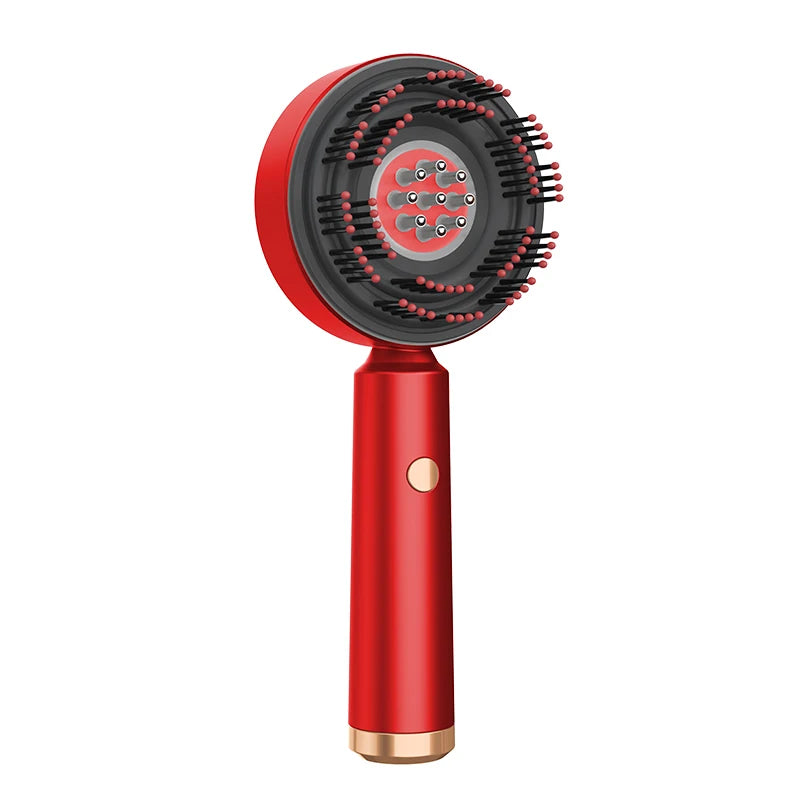 Portable Red and Blue Light Therapy Head Massager with Kneading Feature Scalp Oil Applicator Comb for Hair Growth