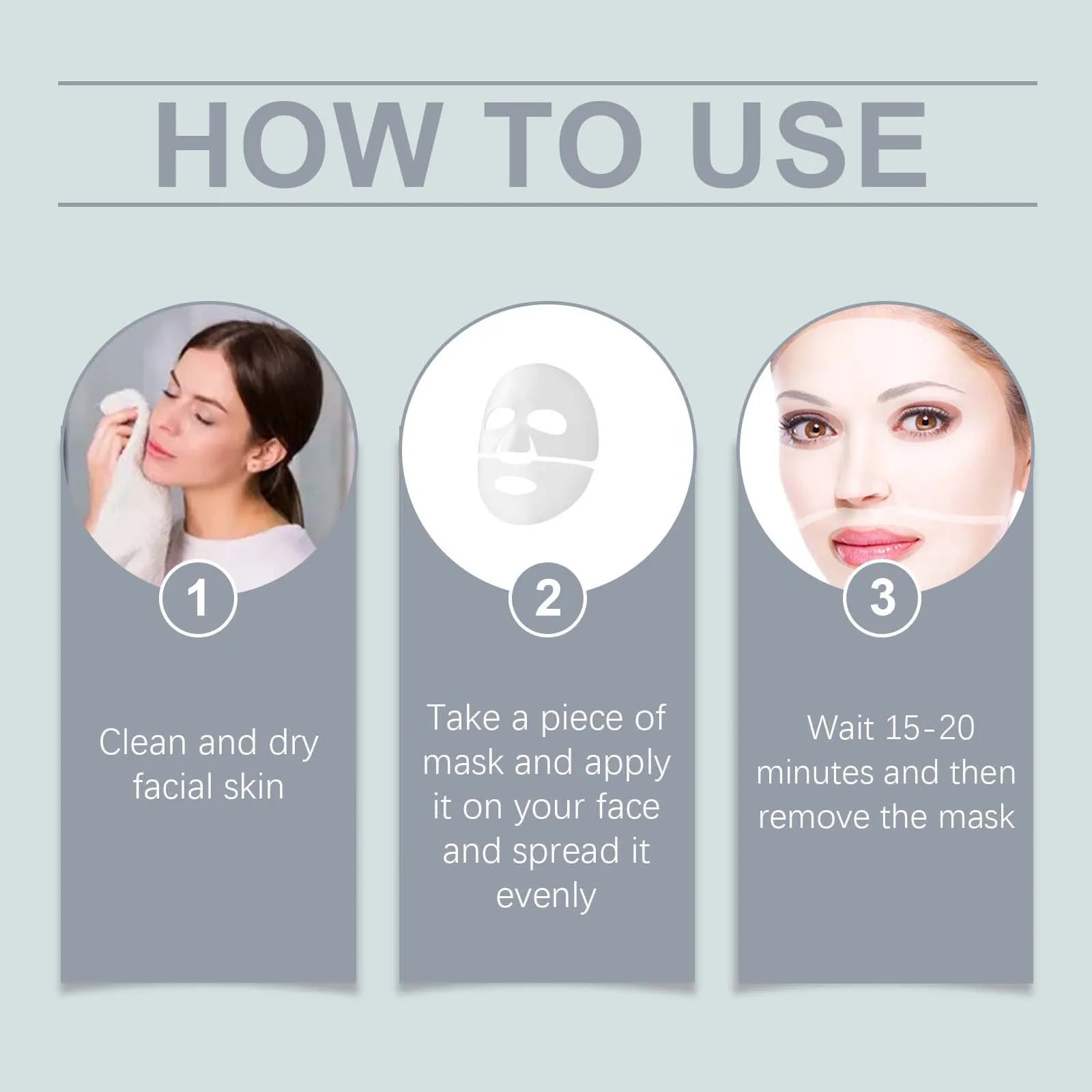Hoygi 4pcs Collagen Face Mask Hydrating Shrinking Pores Brightening Face Oil Control Moisturizing Refreshing Smoothing Face Mask