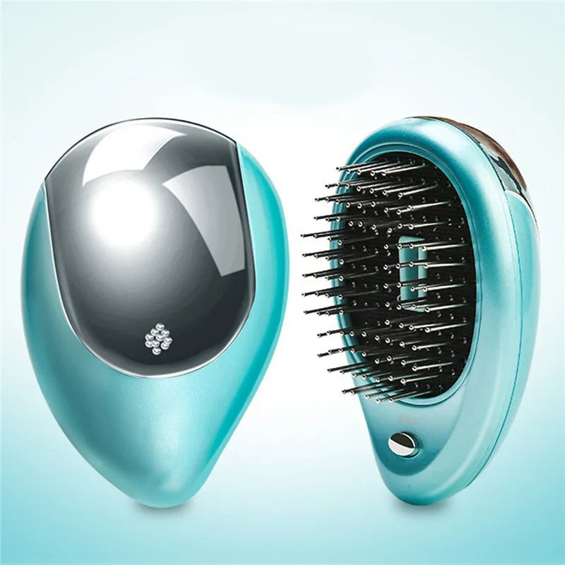 Anti-Static Ionic Hair Brush Electric Hair Brush Comb Massager Vibration Hair Scalp Massager Brush