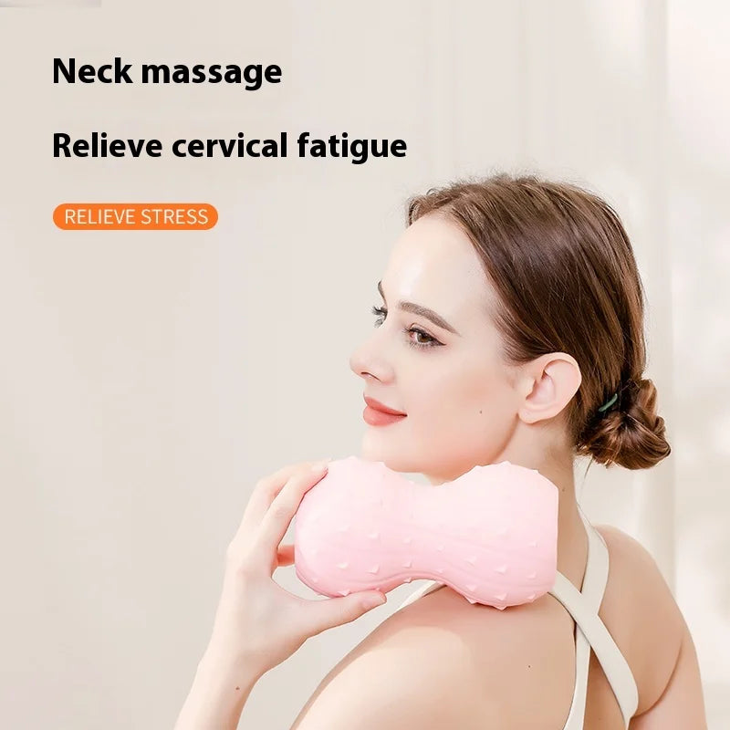 Portable Fascia Ball Fitness Yoga Equipment Peanut Ball Vibration Massage for Body Back Relaxation Cervical Vertebrae Exercise