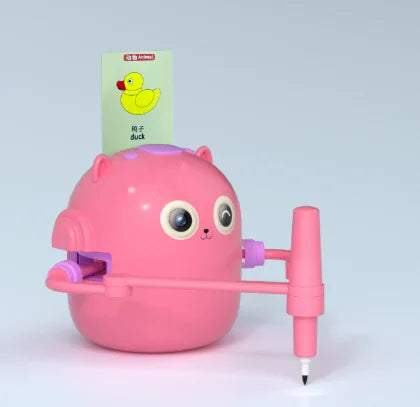 Fully Automatic Intelligent Drawing and Writing Robot Toy for Kids Aged 3 to 6 Plastic Material Accompanying Kids' Growth