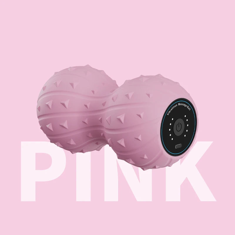 Portable Fascia Ball Fitness Yoga Equipment Peanut Ball Vibration Massage for Body Back Relaxation Cervical Vertebrae Exercise