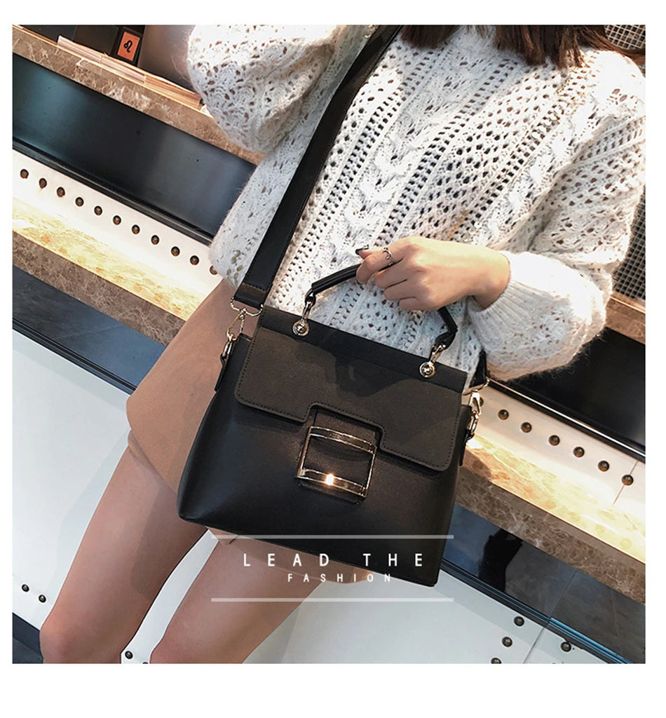Women Bag Vintage Shoulder Bags 2021 New Buckle Matte Leather Handbags Crossbody Bags for Women Famous Brand Summer Style Sac