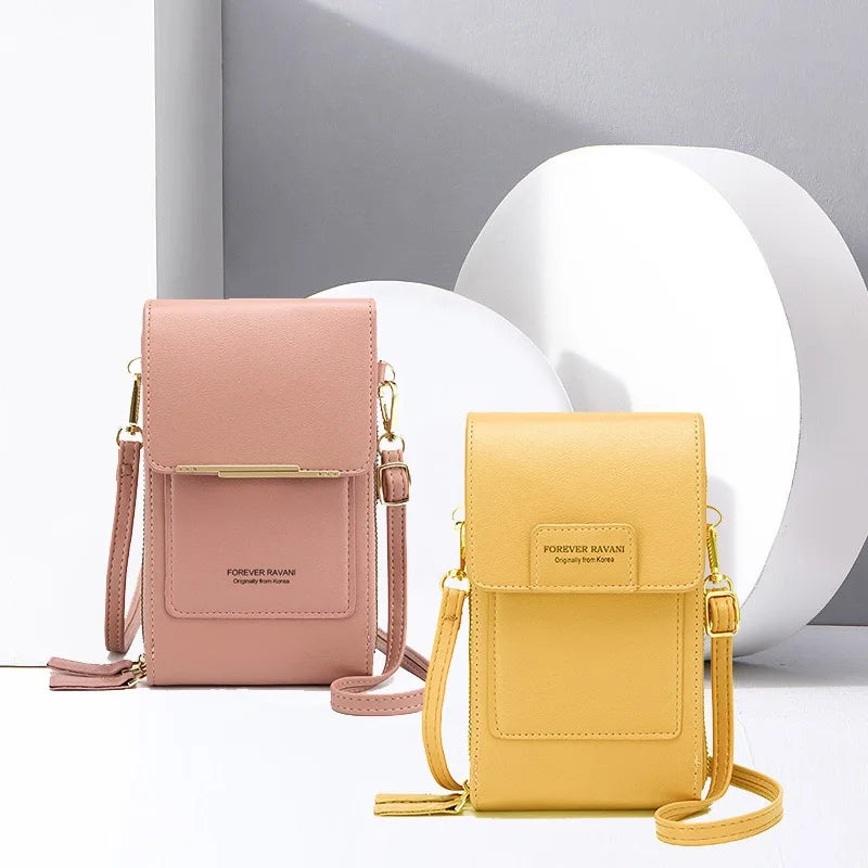 PB076 Mobile Phone Bag with Touch Screen Crossbody Bag Multifunctional Large Capacity Cross-border Foreign Trade Bag Button