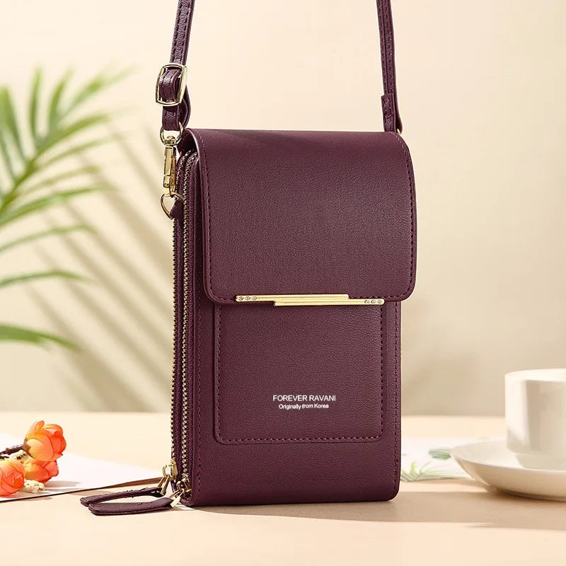 PB076 Mobile Phone Bag with Touch Screen Crossbody Bag Multifunctional Large Capacity Cross-border Foreign Trade Bag Button