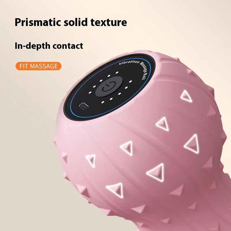 Portable Fascia Ball Fitness Yoga Equipment Peanut Ball Vibration Massage for Body Back Relaxation Cervical Vertebrae Exercise