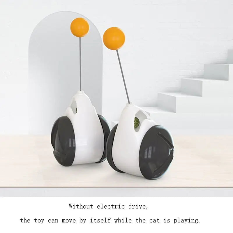 Funny Interactive Smart Toys for Cat, Kitten, Gatos - Unblocking Self - healing Balance Swing Car Pet Cat Toys