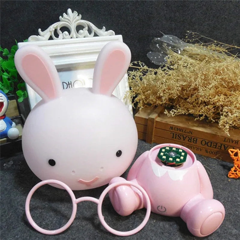 LED Night Light Touch Cartoon New Bunny Table Lamp Baby Kids Room Bedside Night Light Christmas Gifts Decor Home Bedroom Party