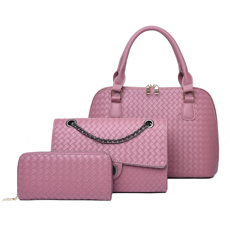 Handbag Sets 3 Pieces Women Bags Sweet Lady Manufacturers Wholesale Bags for Women