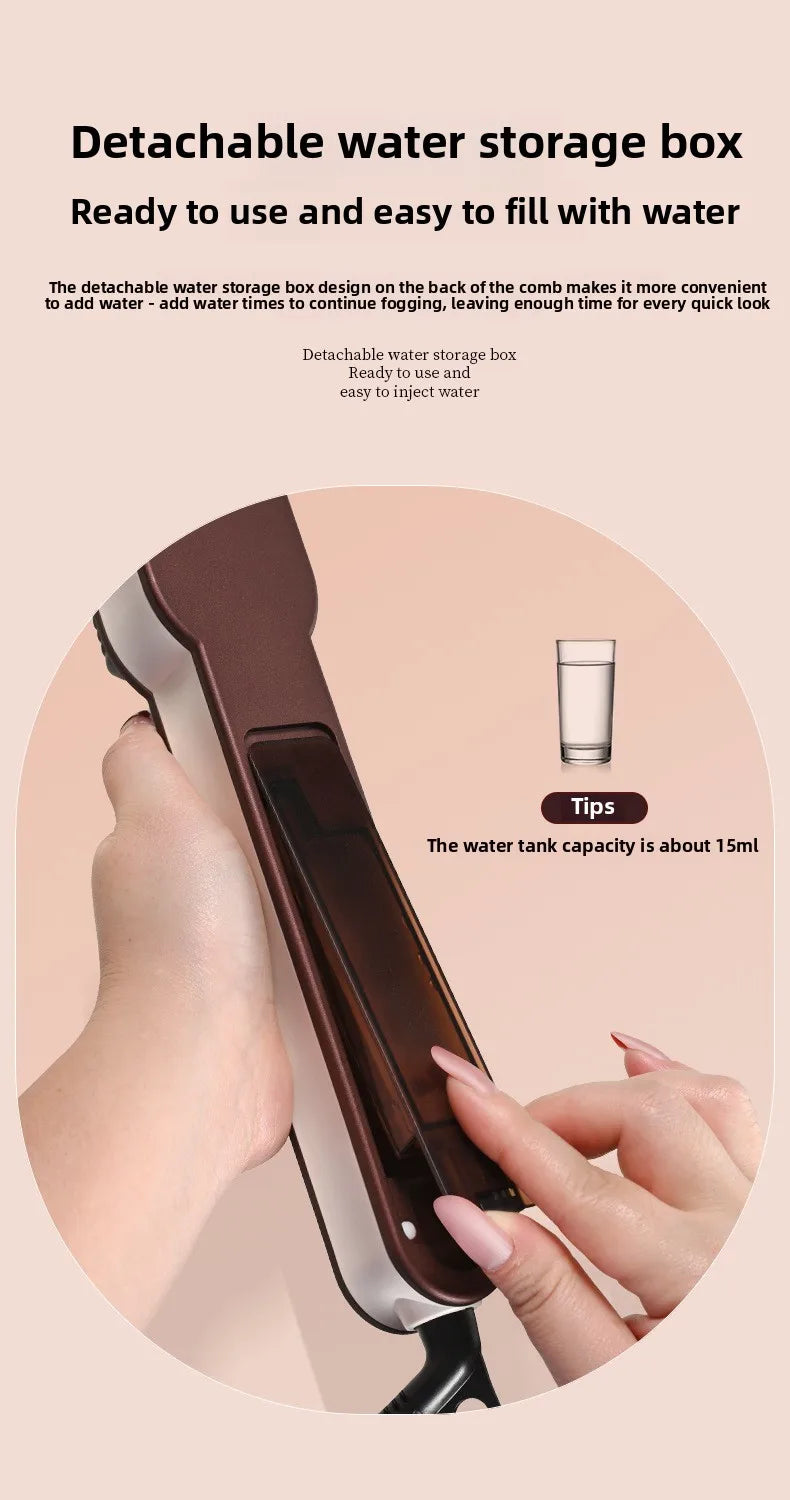 Hot Steam Hair Straightening Comb Electric Hair Care Brush 30 Second Rapid Heating Hair Straightener