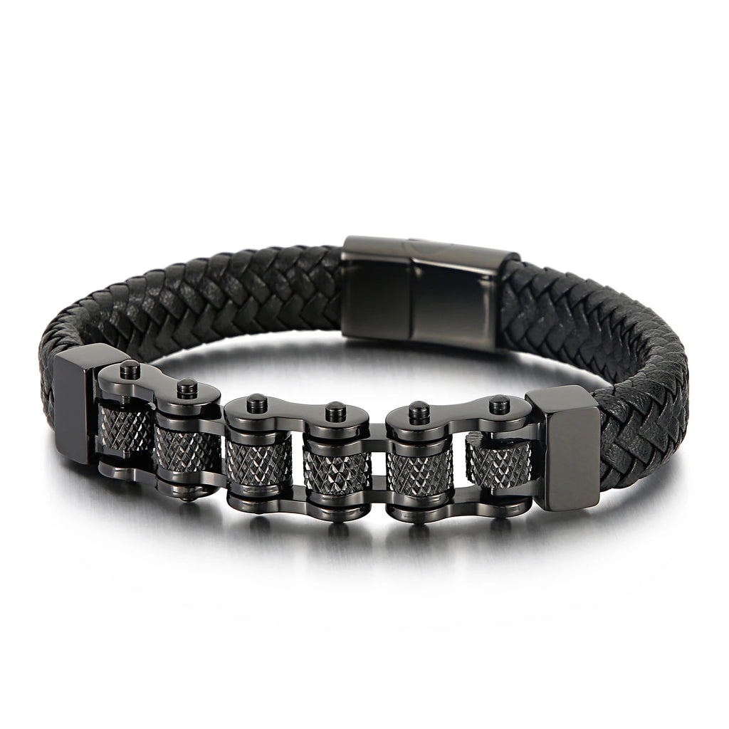 KALEN Bicycle Chain  Braided Rope Bracelet for Man