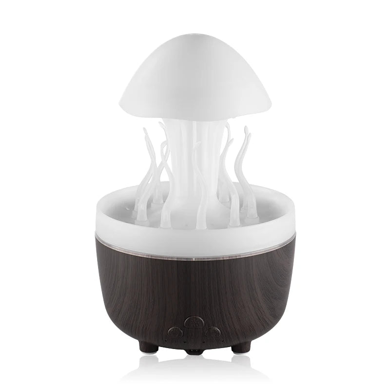 Deep Sea Elf Rain Cloud Humidifier Water Drip Mushroom Aromatherapy Essential Oils Diffuser with 7 LED Night Light