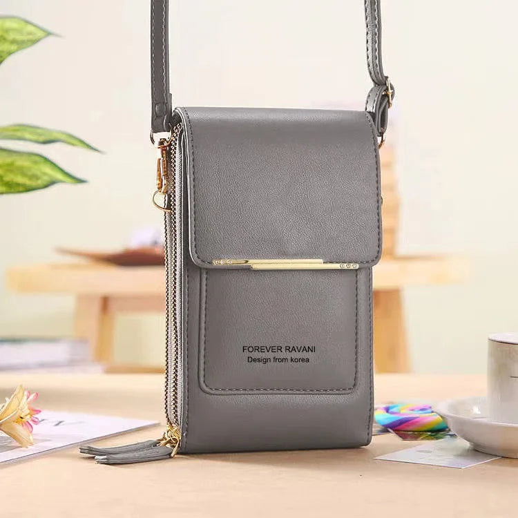 PB076 Mobile Phone Bag with Touch Screen Crossbody Bag Multifunctional Large Capacity Cross-border Foreign Trade Bag Button