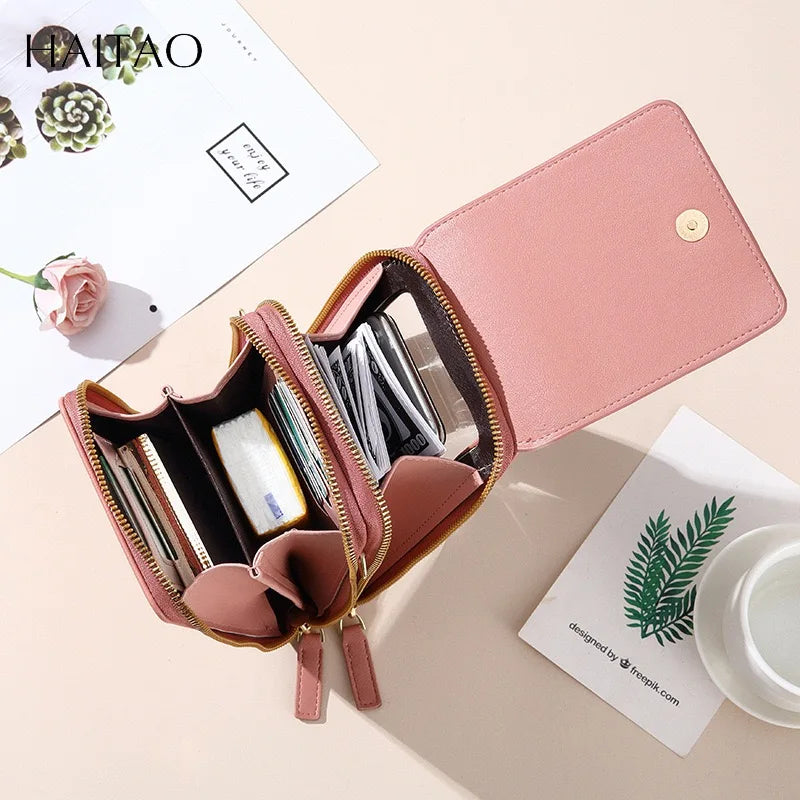 PB076 Mobile Phone Bag with Touch Screen Crossbody Bag Multifunctional Large Capacity Cross-border Foreign Trade Bag Button