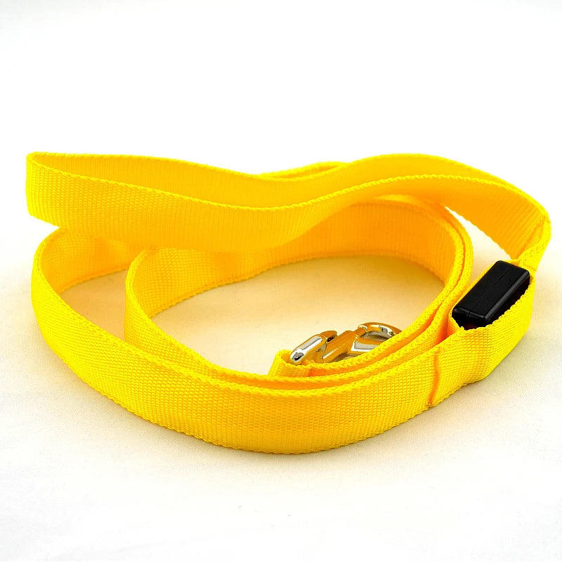 LED Dog Leash Light Luminous Pet Dog Lead Leash For Dogs Cats Nylon Light Night Safety Flashing Pet Dog Leashes For Small Dog