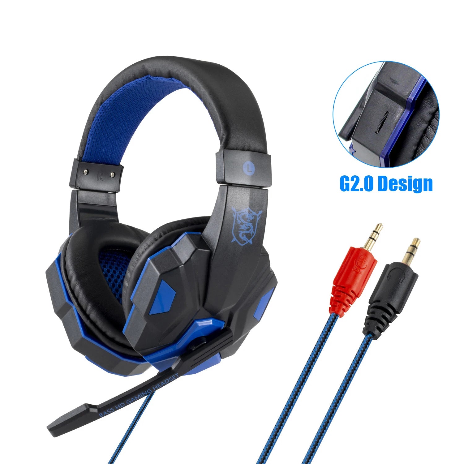 New Professional Wired Gaming Headphones With Microphone Led Light For Computer PS4 PS5 Xbox Bass Stereo PC Gaming Headset Gifts