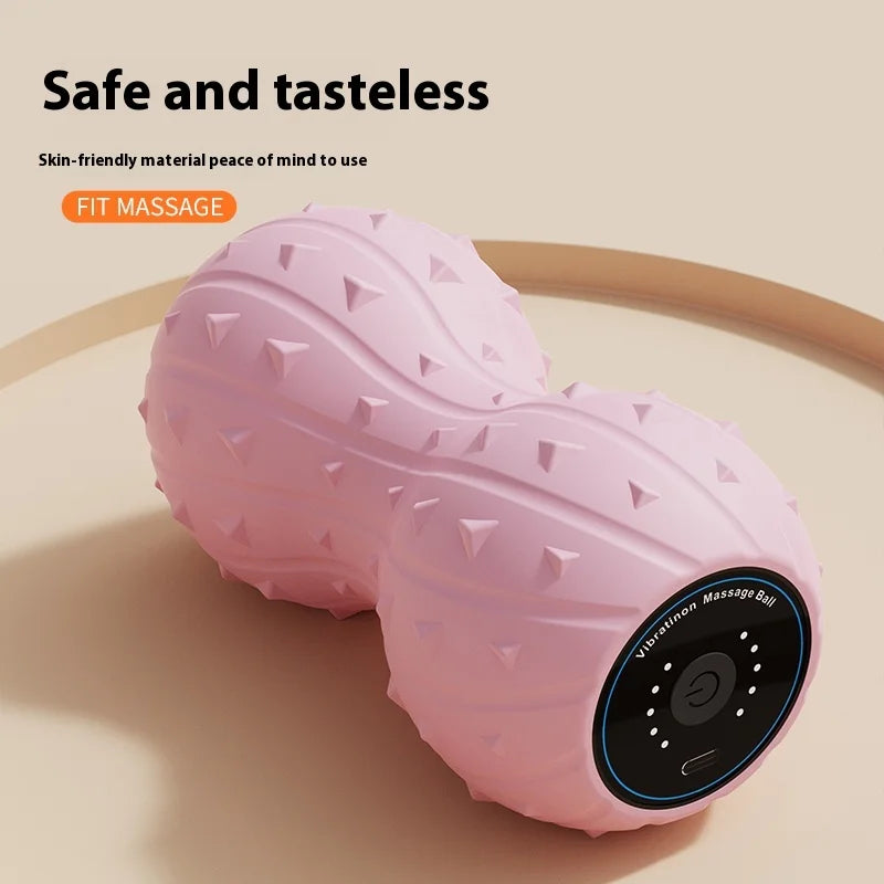 Portable Fascia Ball Fitness Yoga Equipment Peanut Ball Vibration Massage for Body Back Relaxation Cervical Vertebrae Exercise