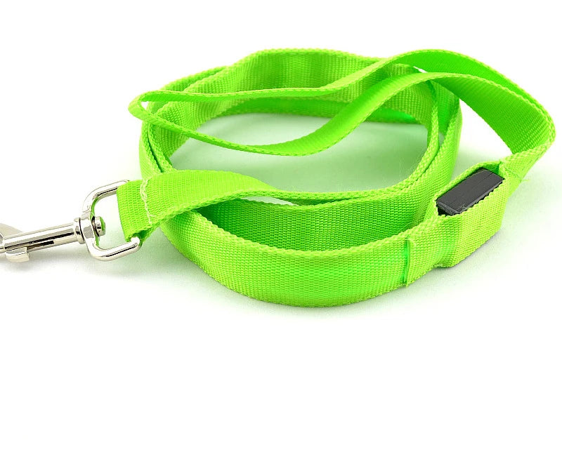 LED Dog Leash Light Luminous Pet Dog Lead Leash For Dogs Cats Nylon Light Night Safety Flashing Pet Dog Leashes For Small Dog
