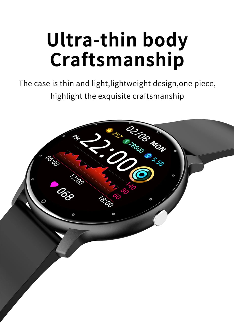 LIGE 2025 New Smart Watch Men Full Touch Screen Sport Fitness Watch IP67 Waterproof Bluetooth For Android ios smartwatch Men+box