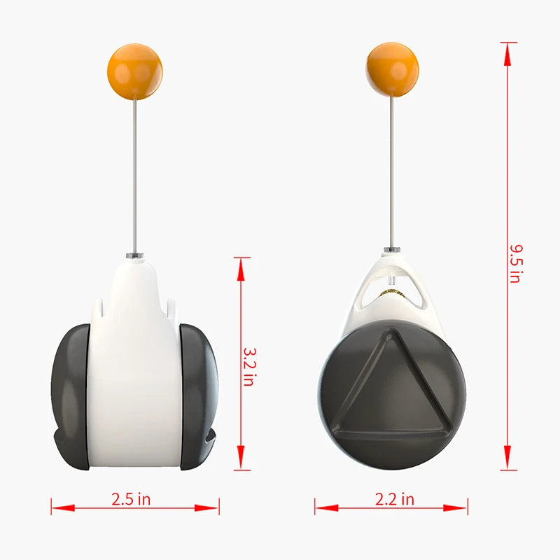 Funny Interactive Smart Toys for Cat, Kitten, Gatos - Unblocking Self - healing Balance Swing Car Pet Cat Toys