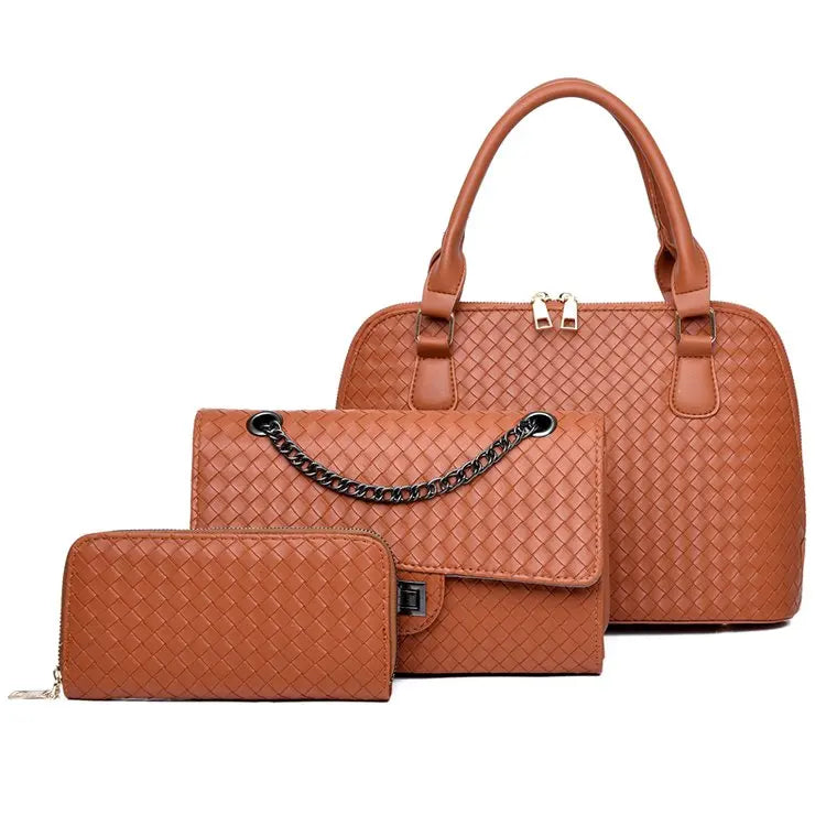 Handbag Sets 3 Pieces Women Bags Sweet Lady Manufacturers Wholesale Bags for Women
